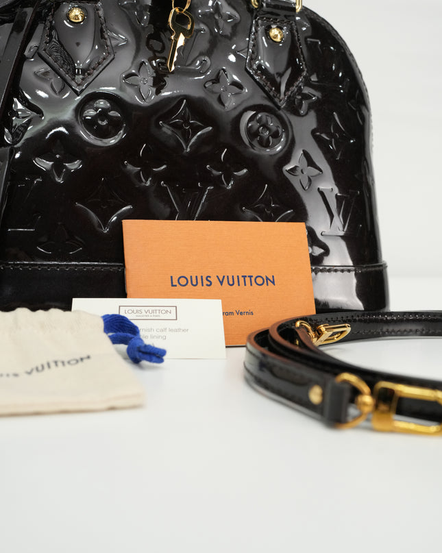 MONOGRAM VERNIS ALMA BB AMARANTE