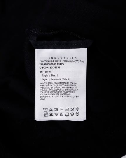 MEN'S LOGO OUTLINE T-SHIRT BLACK SIZE L