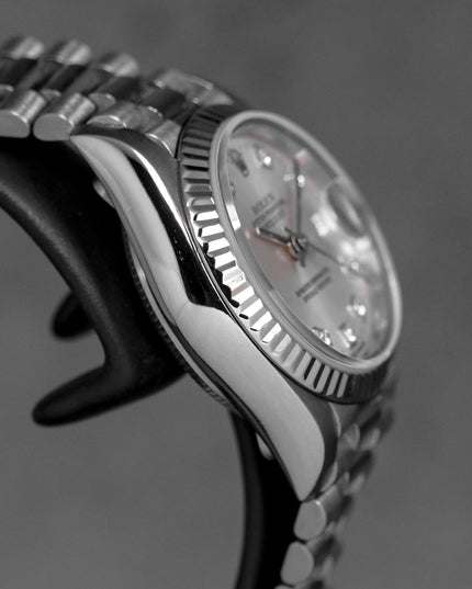 harga rolex datejust 26 whitegold silver diamond indonesia