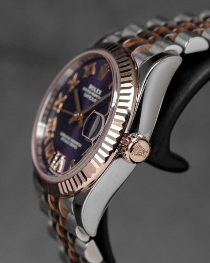 harga rolex datejust 31 aubergine roman indonesia