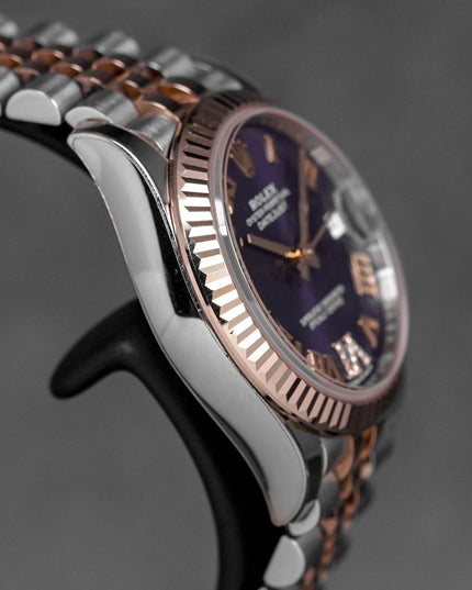 harga rolex datejust 31 aubergine roman indonesia