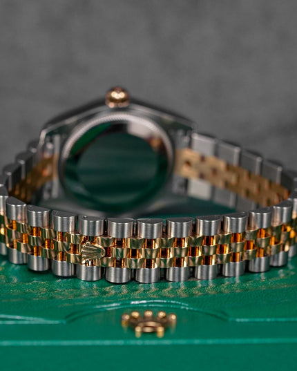 harga rolex datejust 31 twotone rosegold pink computerized diamond indonesia