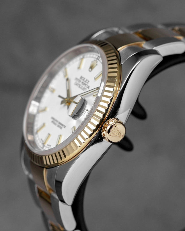 harga rolex datejust 36 twotone yellowgold white indonesia