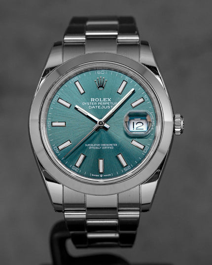 harga rolex datejust 41 mint green indonesia
