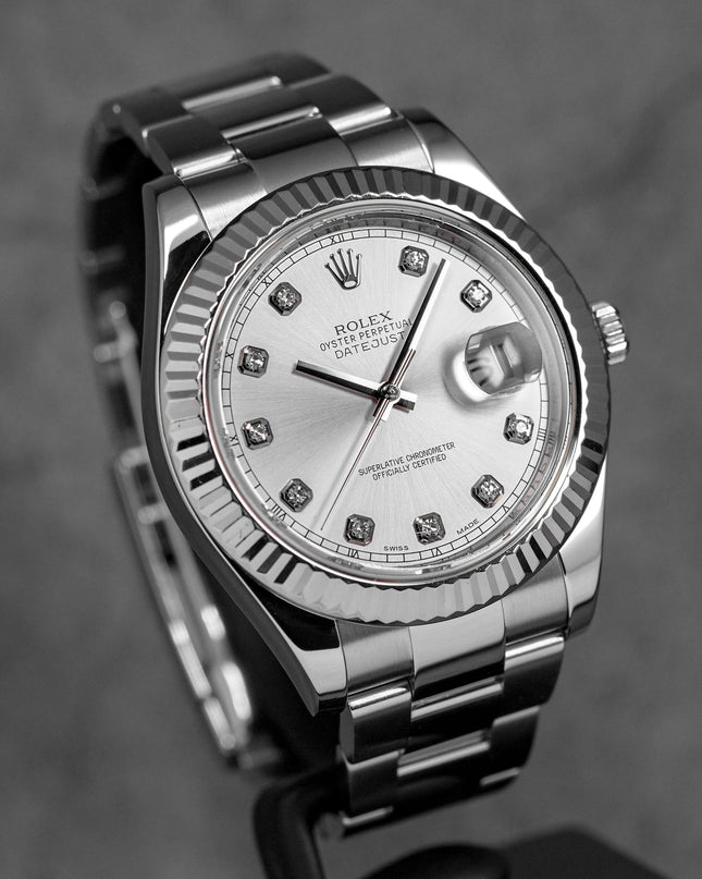 harga rolex datejust ii silver diamond indonesia