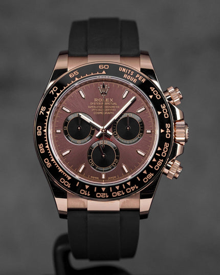 DAYTONA OYSTERFLEX ROSEGOLD CHOCO DIAL RING BEZEL (2025)
