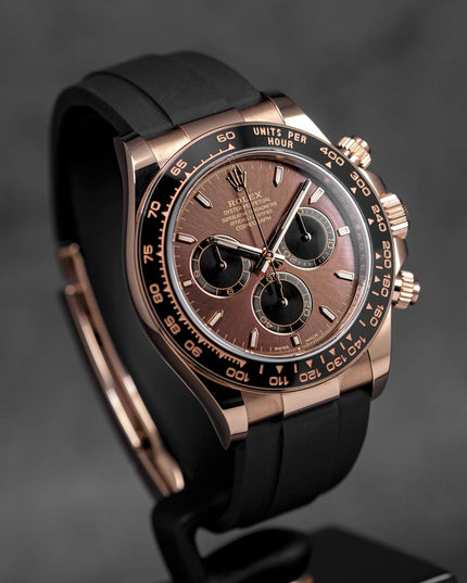 DAYTONA OYSTERFLEX ROSEGOLD CHOCO DIAL RING BEZEL (2025)