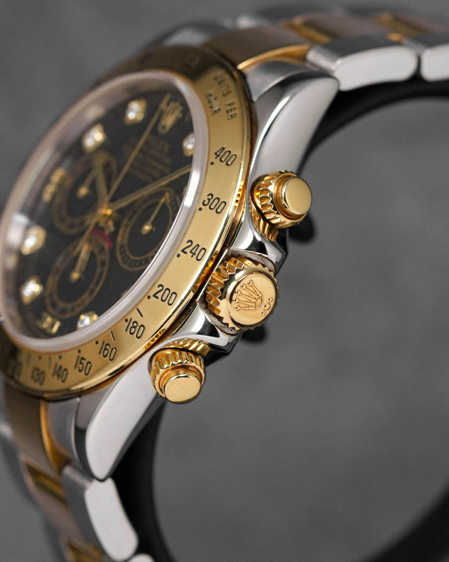 harga rolex daytona yellowgold black diamond indonesia
