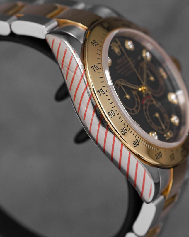 harga rolex daytona yellowgold black diamond indonesia