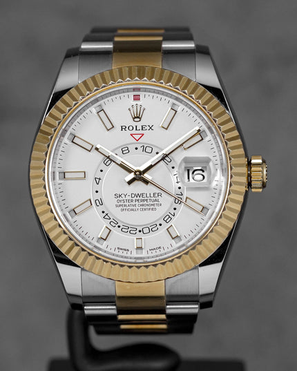 harga rolex sky dweller twotone yellowgold white indonesia