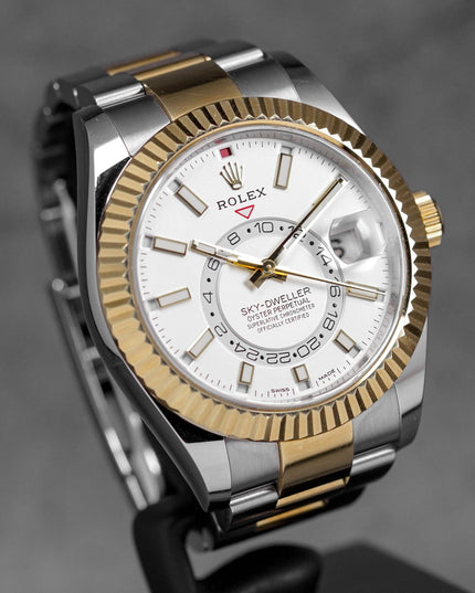 harga rolex sky dweller twotone yellowgold white indonesia