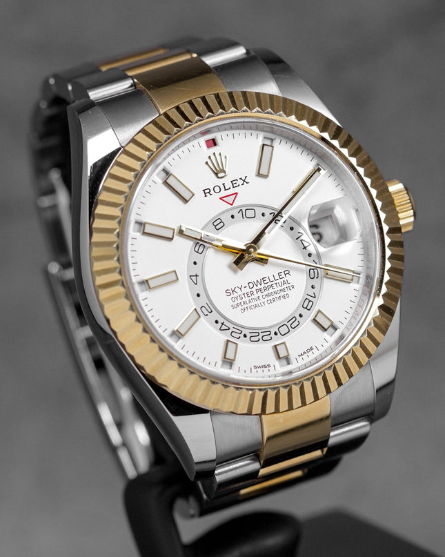 harga rolex sky dweller twotone yellowgold white indonesia