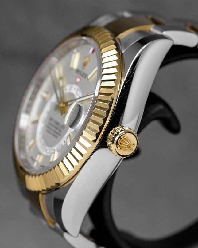 harga rolex sky dweller twotone yellowgold white indonesia