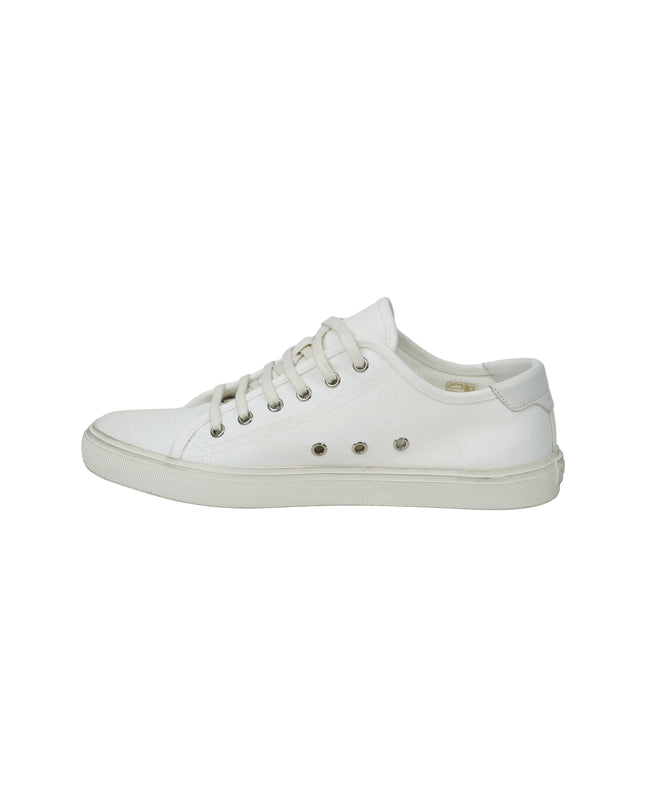 MALIBU OPTIC WHITE CANVAS SHOES
