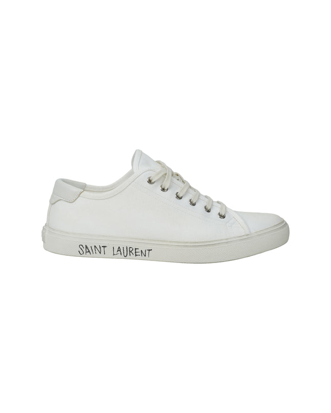 MALIBU OPTIC WHITE CANVAS SHOES