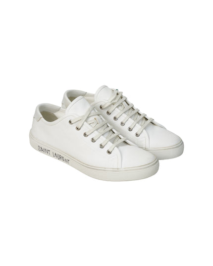 MALIBU OPTIC WHITE CANVAS SHOES
