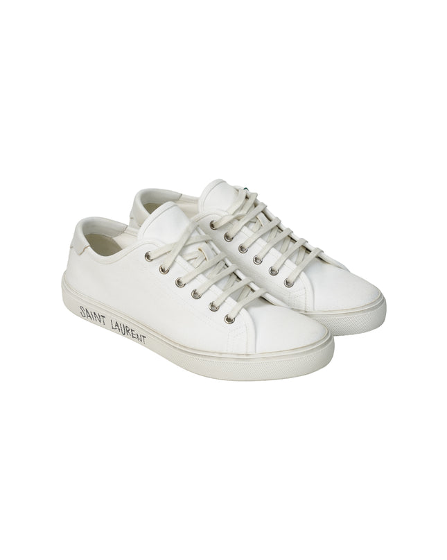 MALIBU OPTIC WHITE CANVAS SHOES