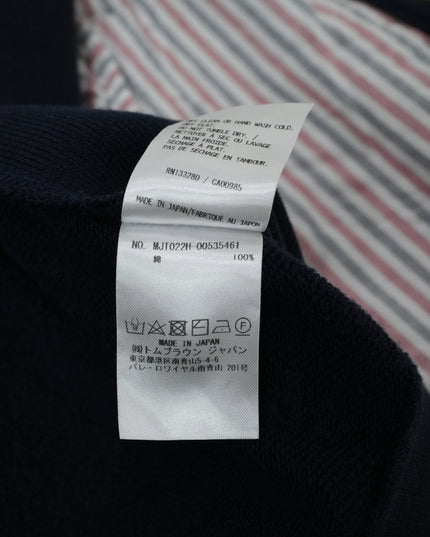 4-BAR ZIP-UP COTTON HOODIE SIZE 3 NAVY BLUE