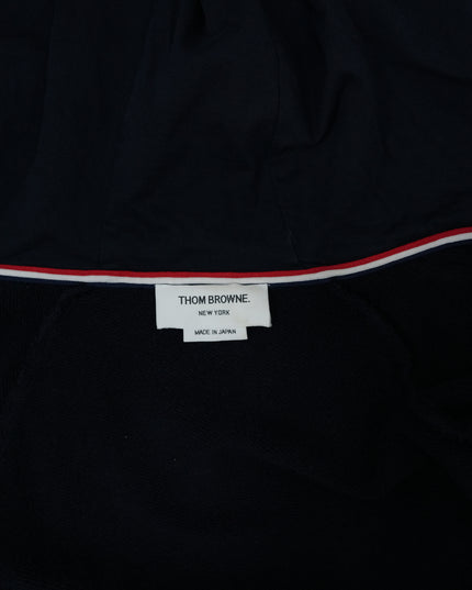 4-BAR ZIP-UP COTTON HOODIE SIZE 3 NAVY BLUE
