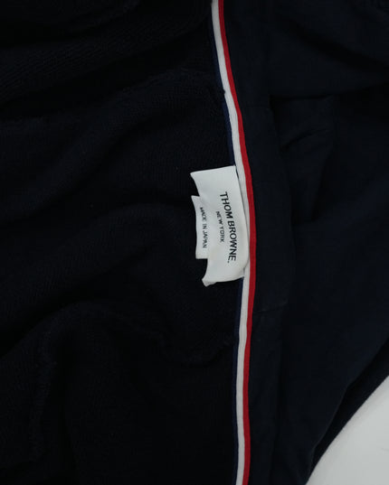 4-BAR ZIP-UP COTTON HOODIE SIZE 3 NAVY BLUE