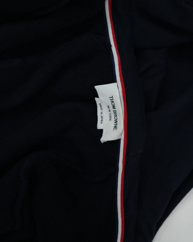 4-BAR ZIP-UP COTTON HOODIE SIZE 3 NAVY BLUE