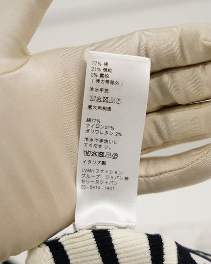 TANK TOP WHITE WITH BLACK STRIPES SIZE S