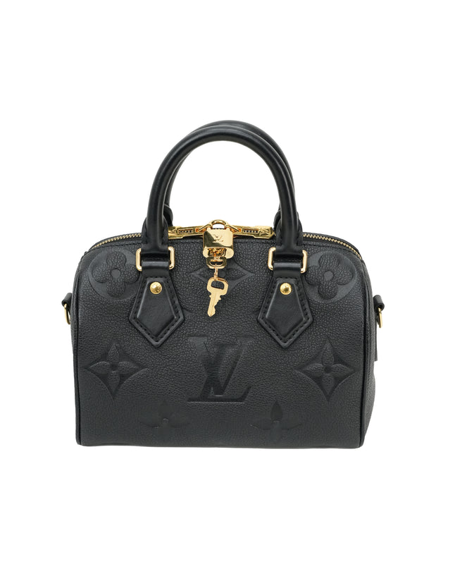 MONOGRAM EMPREINTE SPEEDY BANDOULIÈRE 20 BLACK