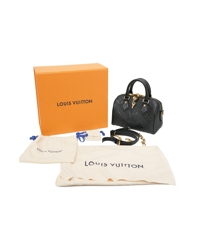 MONOGRAM EMPREINTE SPEEDY BANDOULIÈRE 20 BLACK
