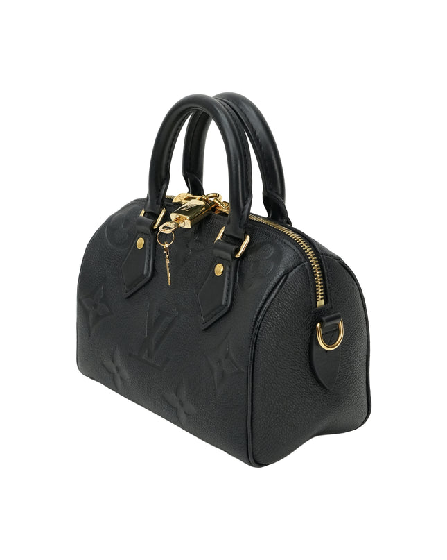 MONOGRAM EMPREINTE SPEEDY BANDOULIÈRE 20 BLACK