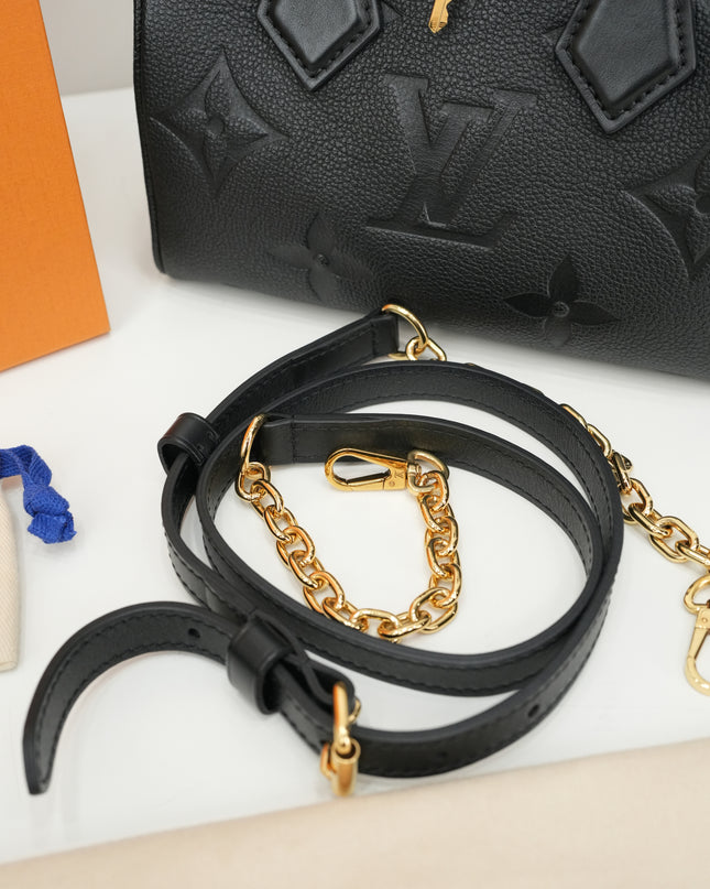 MONOGRAM EMPREINTE SPEEDY BANDOULIÈRE 20 BLACK