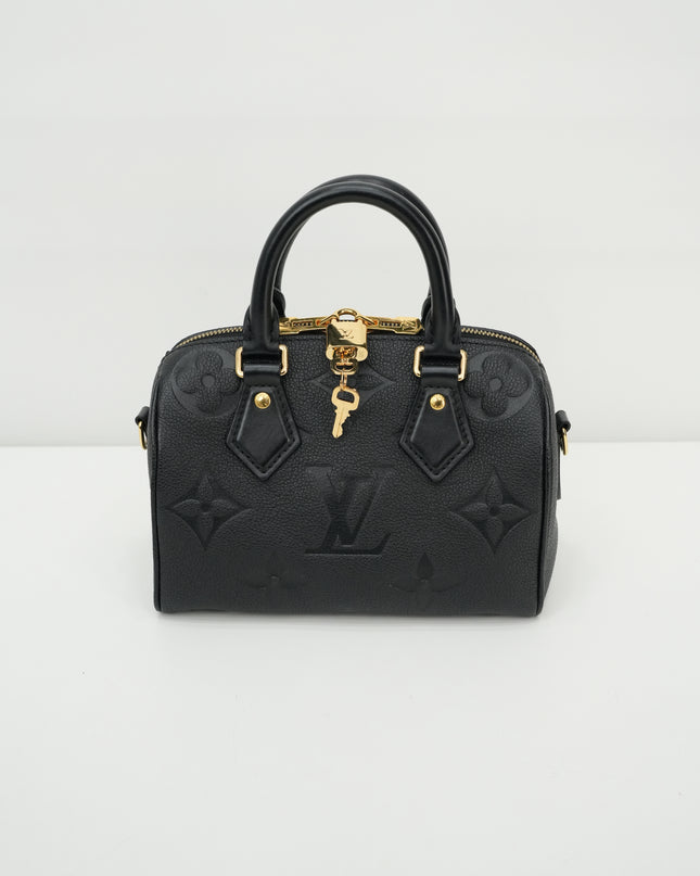 MONOGRAM EMPREINTE SPEEDY BANDOULIÈRE 20 BLACK