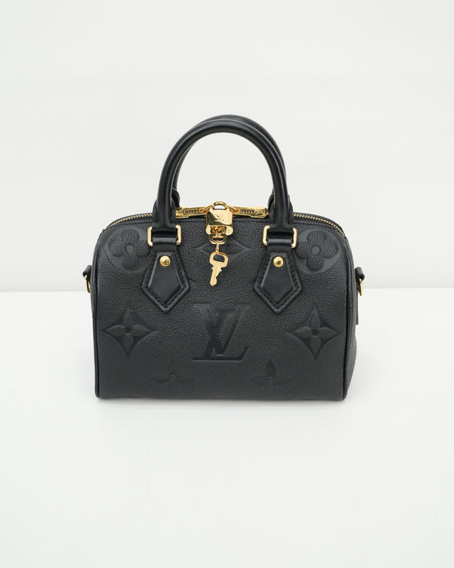 MONOGRAM EMPREINTE SPEEDY BANDOULIÈRE 20 BLACK