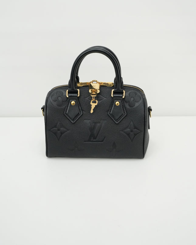MONOGRAM EMPREINTE SPEEDY BANDOULIÈRE 20 BLACK