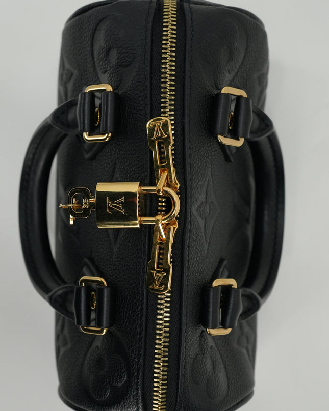 MONOGRAM EMPREINTE SPEEDY BANDOULIÈRE 20 BLACK
