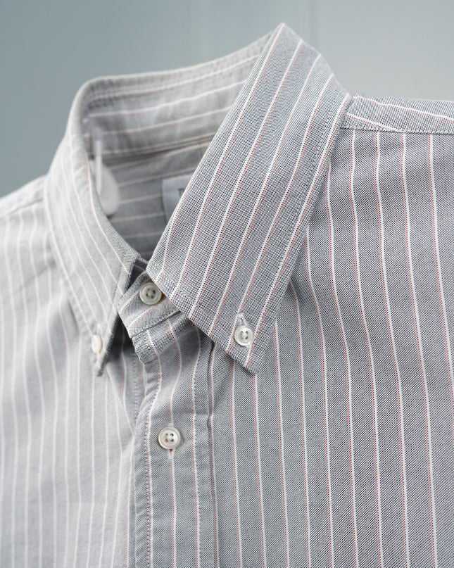 STRIPE LONG SLEEVES SHIRT MEDIUM GREY SIZE 3