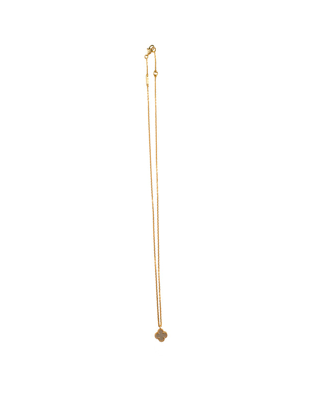 SWEET ALHAMBRA NECKLACE 18K GOLD MOTHER OF PEARL