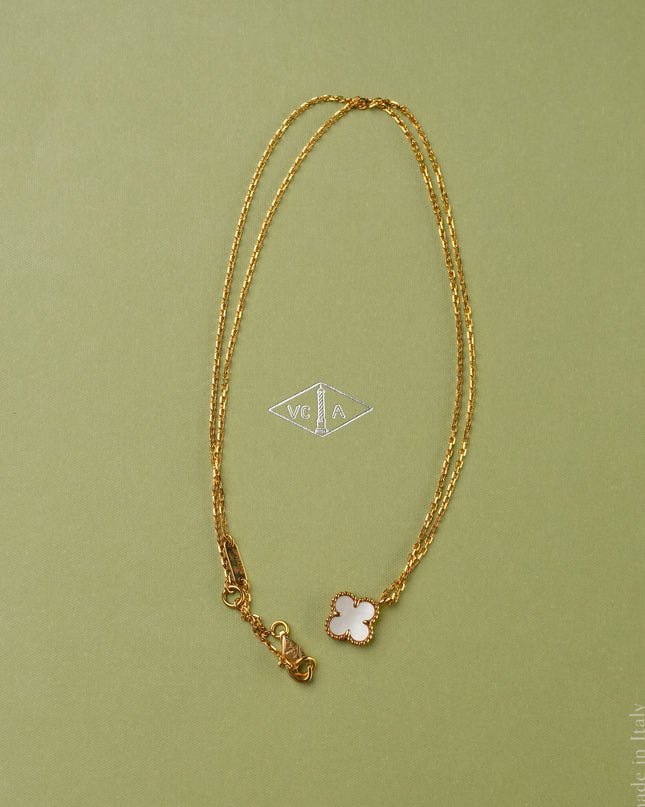 SWEET ALHAMBRA NECKLACE 18K GOLD MOTHER OF PEARL