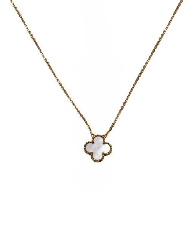 VINTAGE ALHAMBRA NECKLACE MOTHER OF PEARL