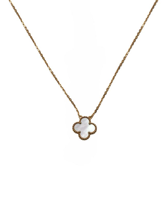 VINTAGE ALHAMBRA NECKLACE MOTHER OF PEARL