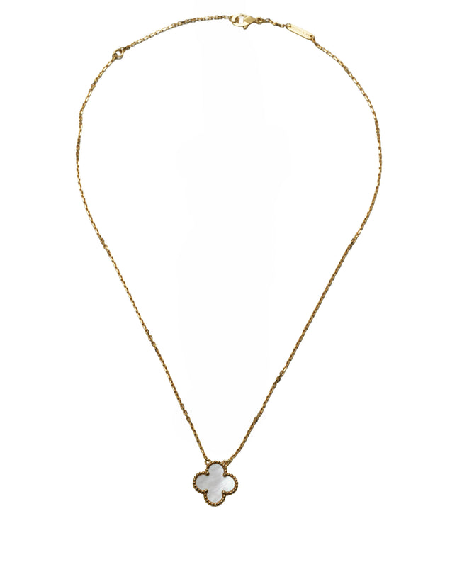 VINTAGE ALHAMBRA NECKLACE MOTHER OF PEARL