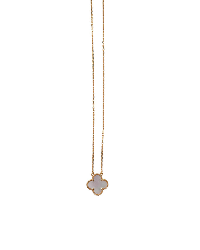 VINTAGE ALHAMBRA NECKLACE MOTHER OF PEARL
