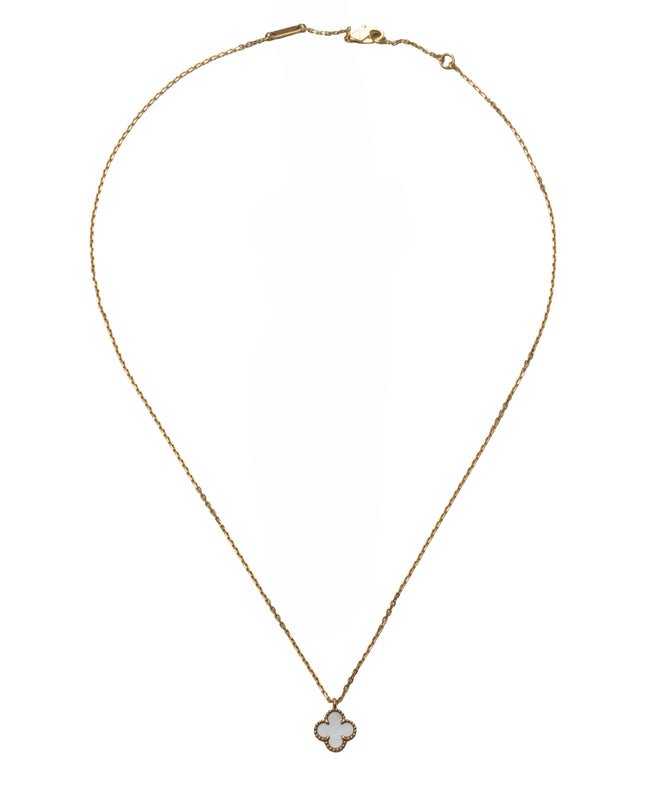 SWEET ALHAMBRA NECKLACE 18K GOLD MOTHER OF PEARL